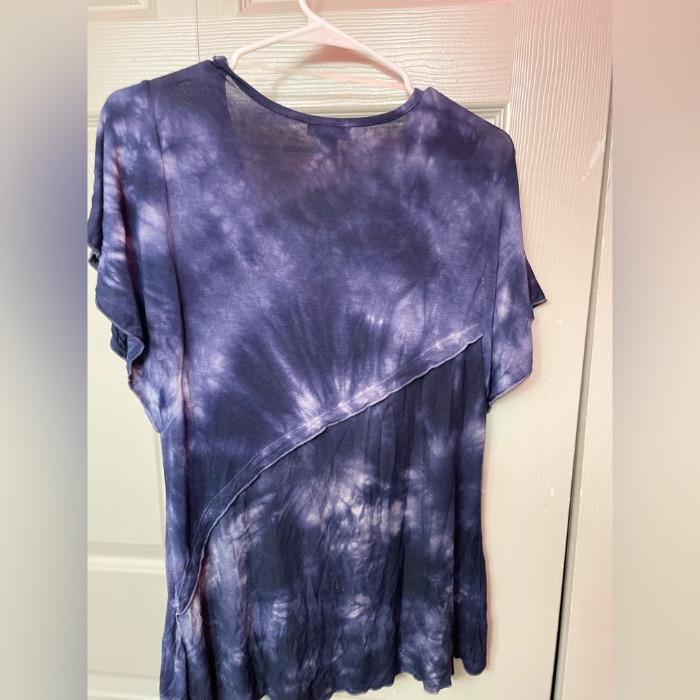 Live and let Live Brand Women’s size Large comfy flare indigo design - Picture 4 of 5